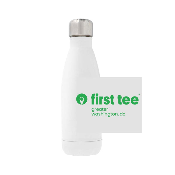 12oz Stainless Steel Water Bottle - white