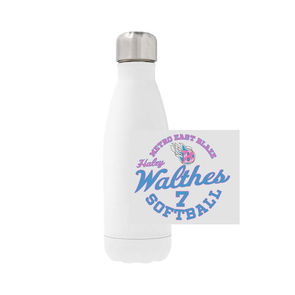 12oz Stainless Steel Water Bottle - white