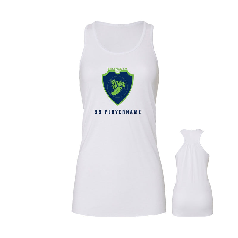 Women's Flowy Racerback Tank - White