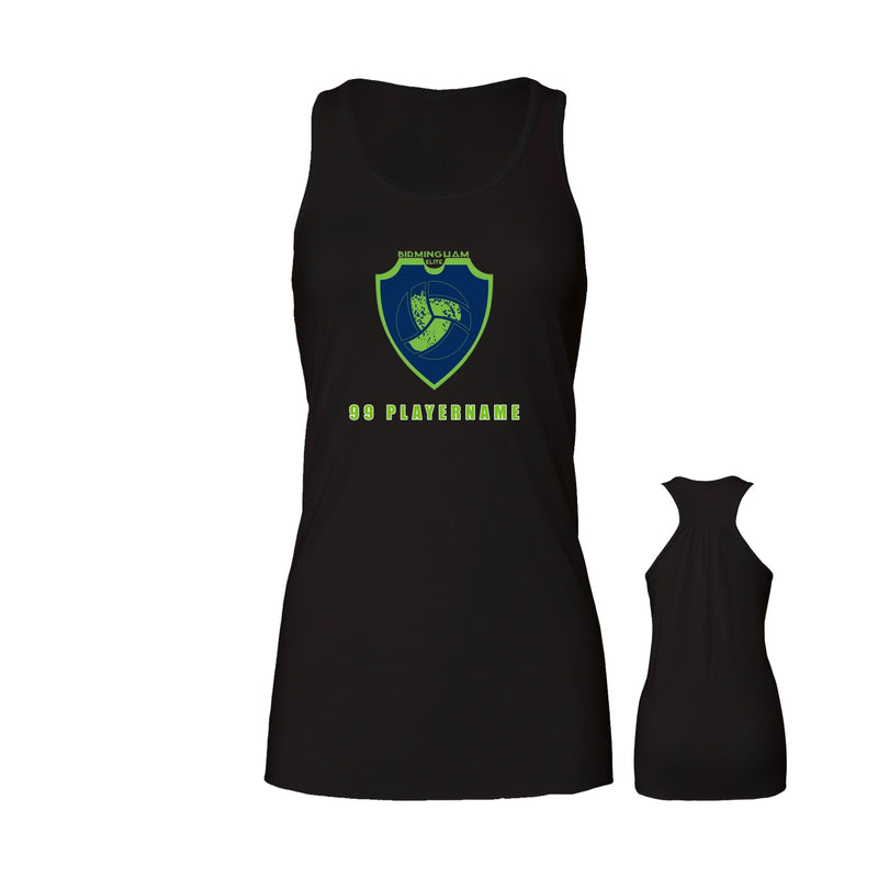 Women's Flowy Racerback Tank - Black