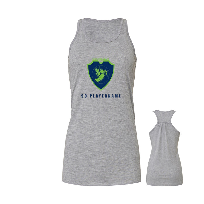 Women's Flowy Racerback Tank - Athletic Heather