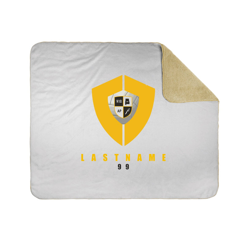 50x60 Sherpa Lined Throw Blanket - White
