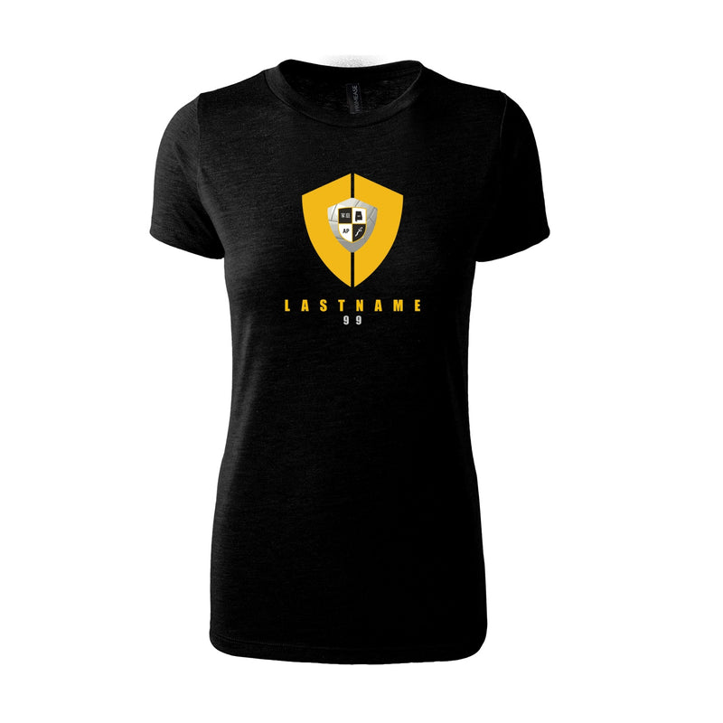 Women's Fitted Triblend T-Shirt - Black