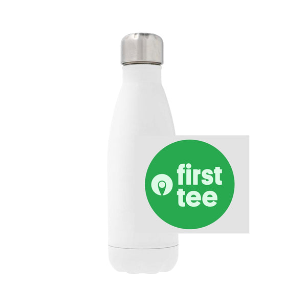 12oz Stainless Steel Water Bottle - white