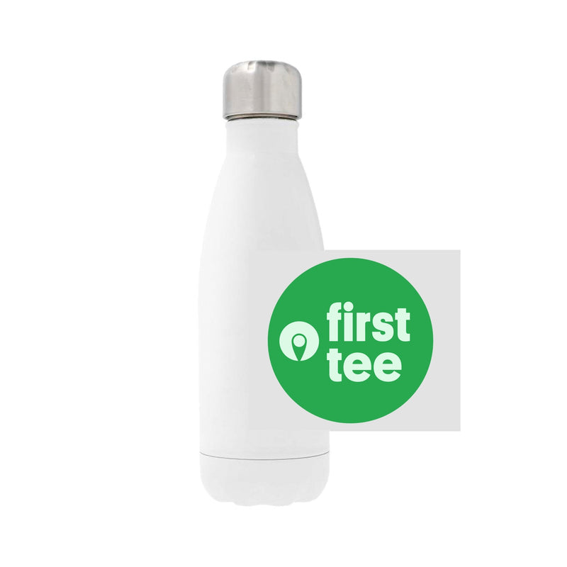 12oz Stainless Steel Water Bottle - white