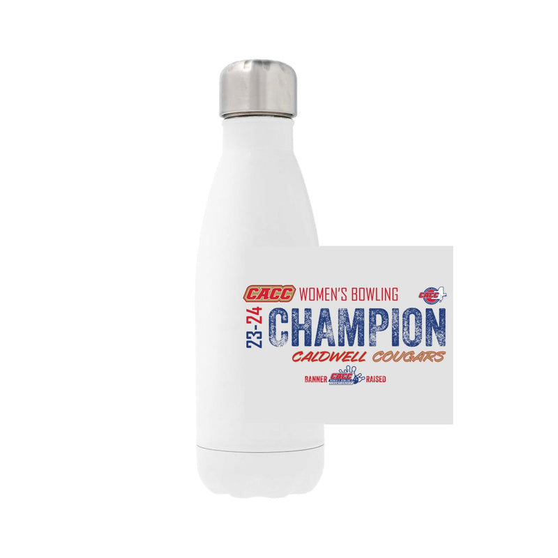 12oz Stainless Steel Water Bottle - white