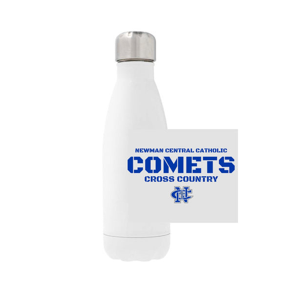 12oz Stainless Steel Water Bottle - white