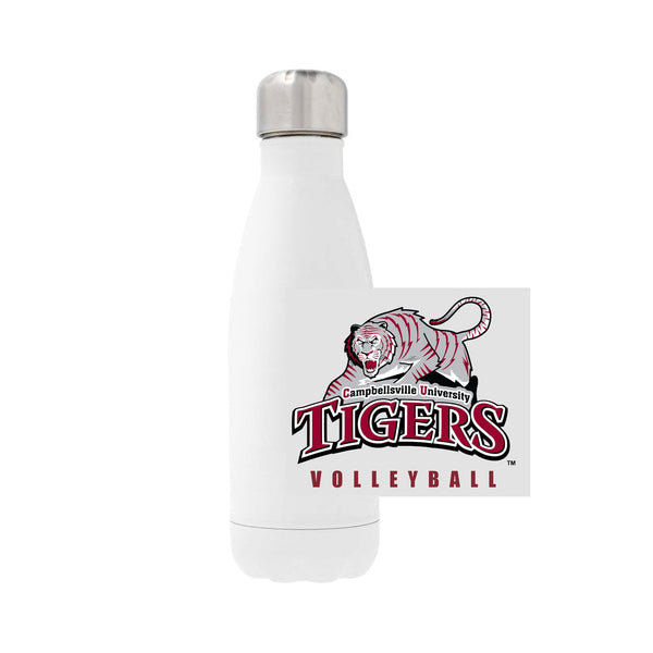 12oz Stainless Steel Water Bottle - white