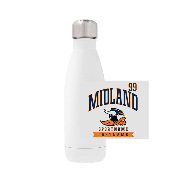 12oz Stainless Steel Water Bottle - White
