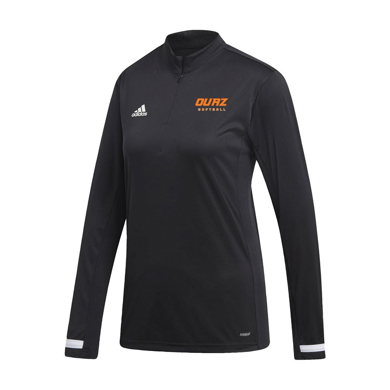 Women's Team19 1/4 Zip Long Sleeve - Black