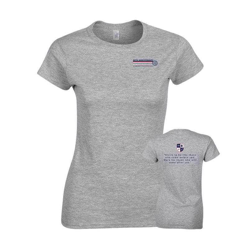 Women's Semi-Fitted Classic T-Shirt  - sport grey