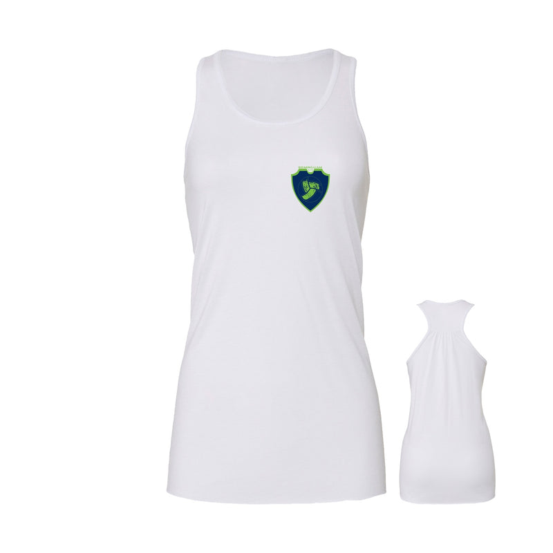 Women's Flowy Racerback Tank - White