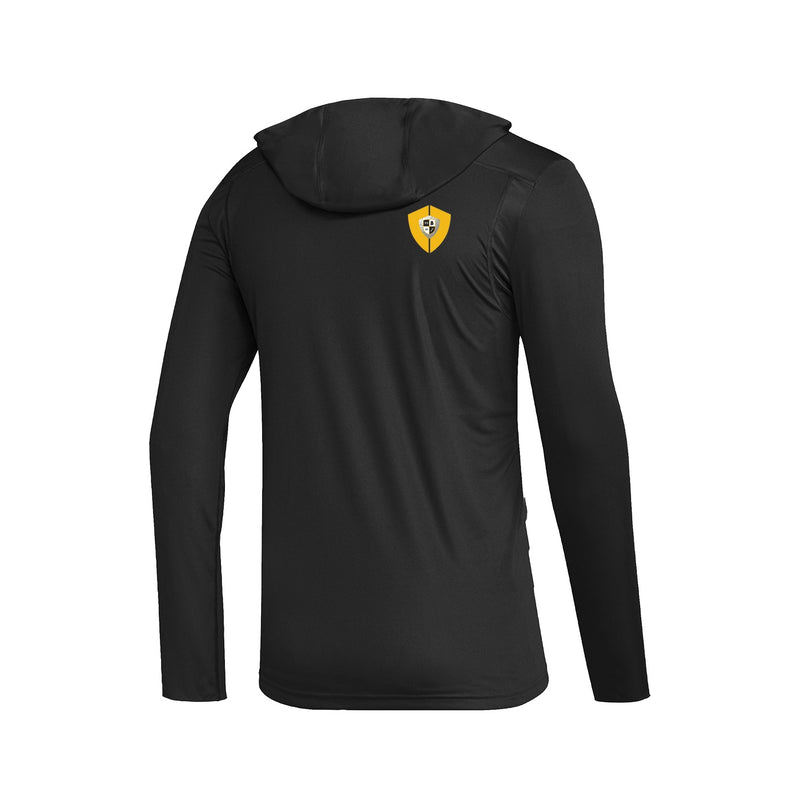 Men's Team Issue Hooded Long Sleeve Tee - Black