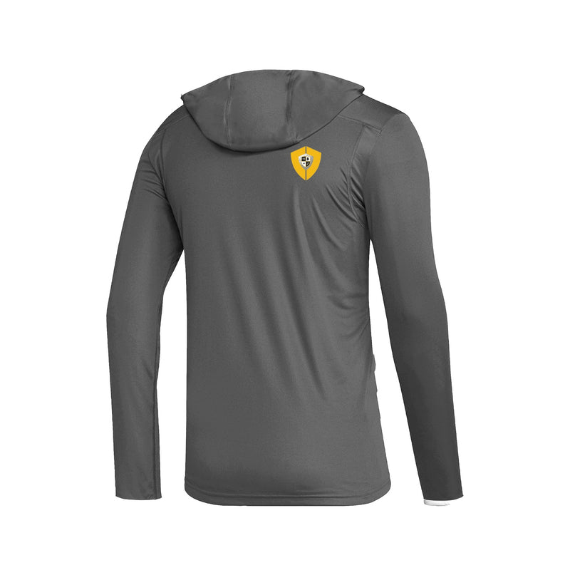 Men's Team Issue Hooded Long Sleeve Tee - Team Grey 4