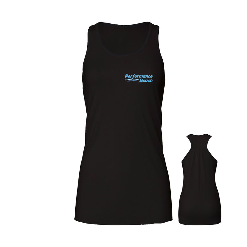 Women's Flowy Racerback Tank - Black