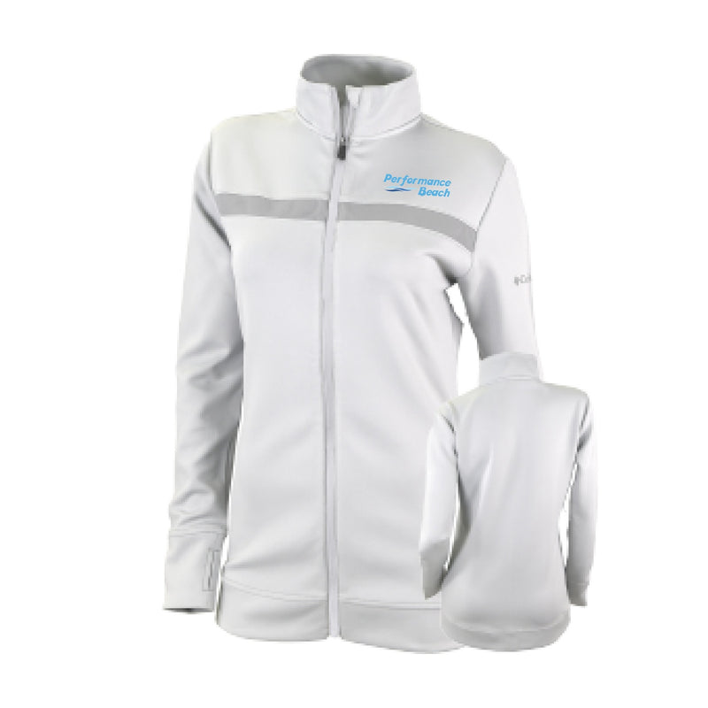 Women's Play Through Full Zip - White