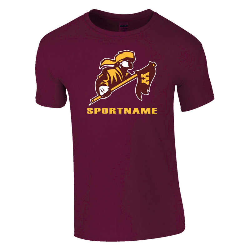 Classic T-Shirt - Maroon - Big Logo