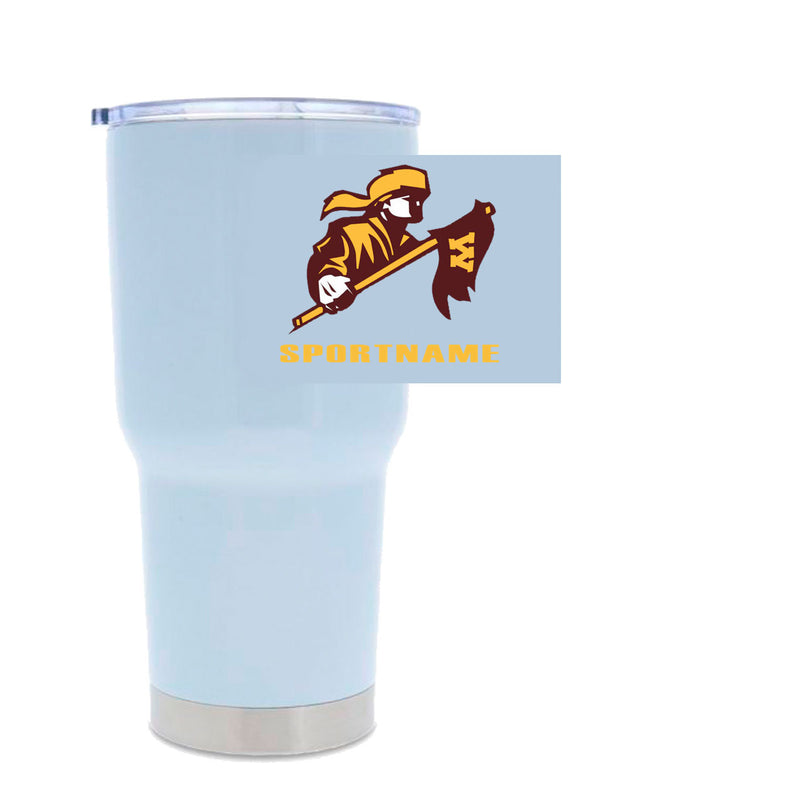 30oz Stainless Steel Tumbler - White - Big Logo