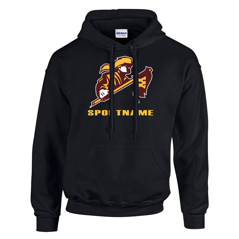 Fleece Hoodie - Black - Big Logo