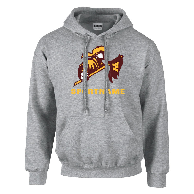 Fleece Hoodie - Sport Grey - Big Logo