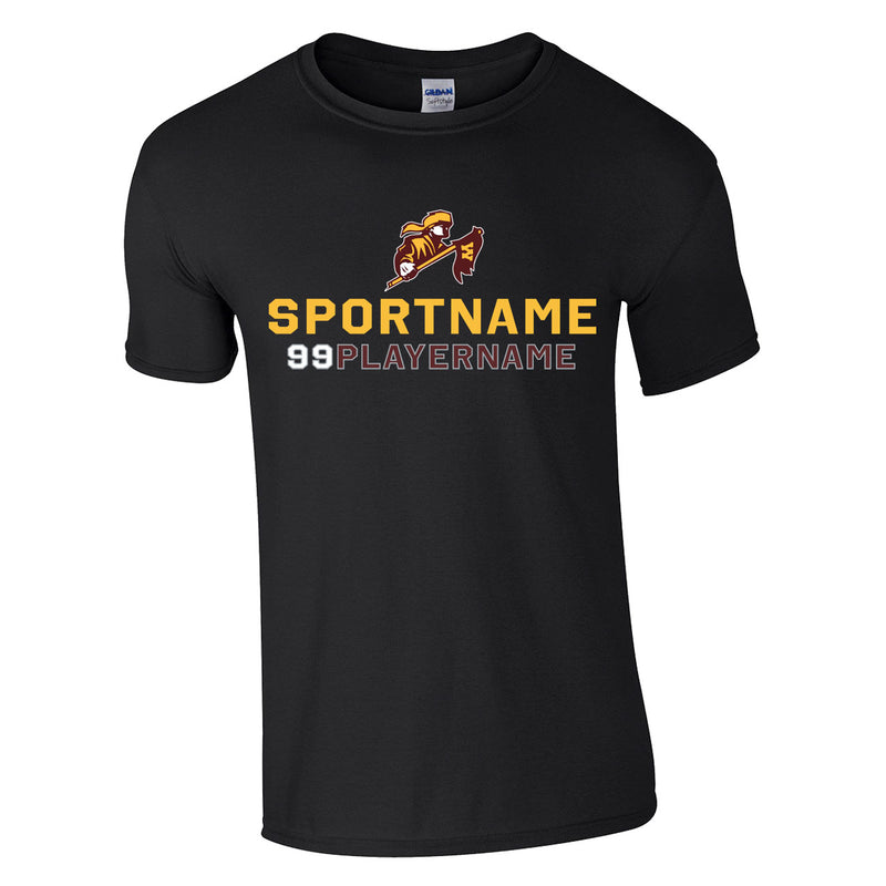 Classic T-Shirt - Black - Logo Sport Name
