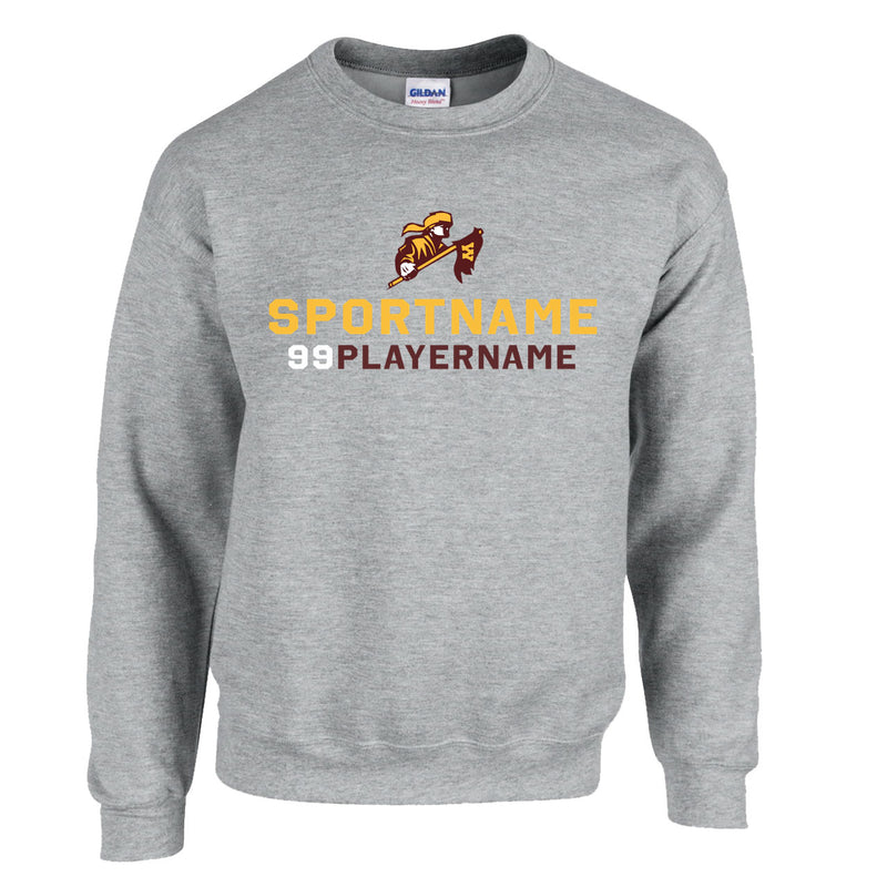 Fleece Crewneck - Sport Grey - Logo Sport Name