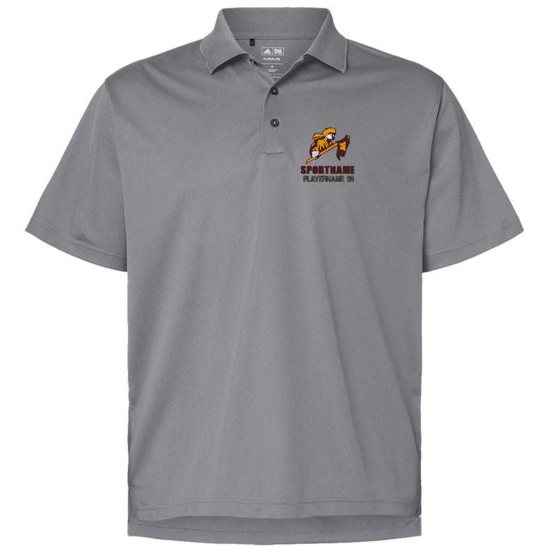 Men's Adidas Polo - Zone/ Black - Sport Name