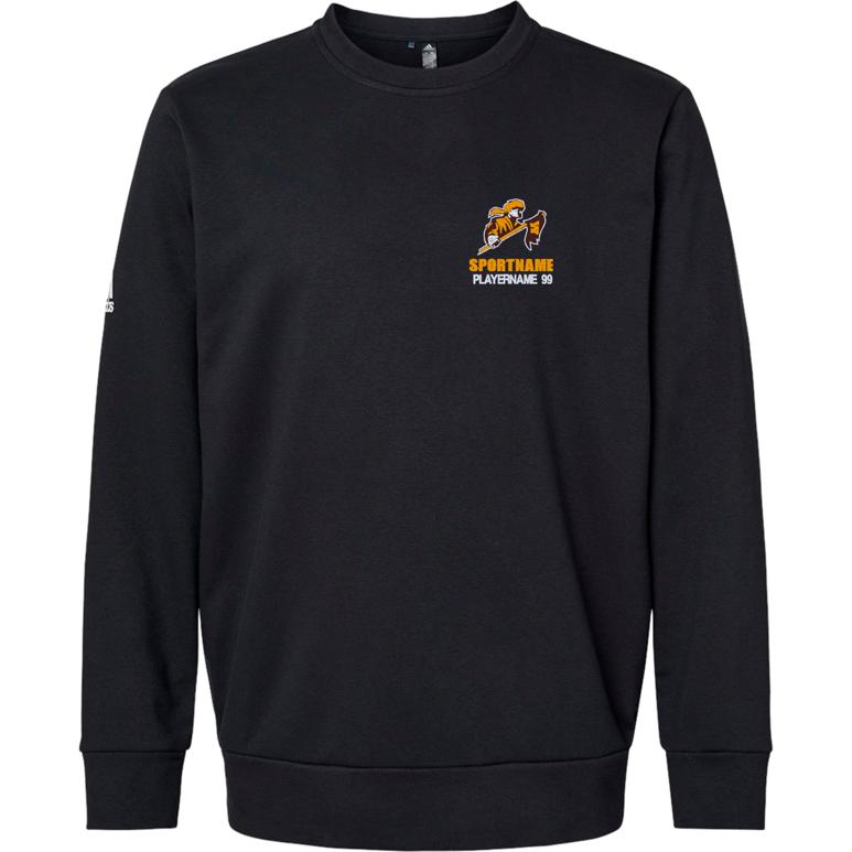 Adidas Fleece Crewneck Sweatshirt - Black - Sport Name