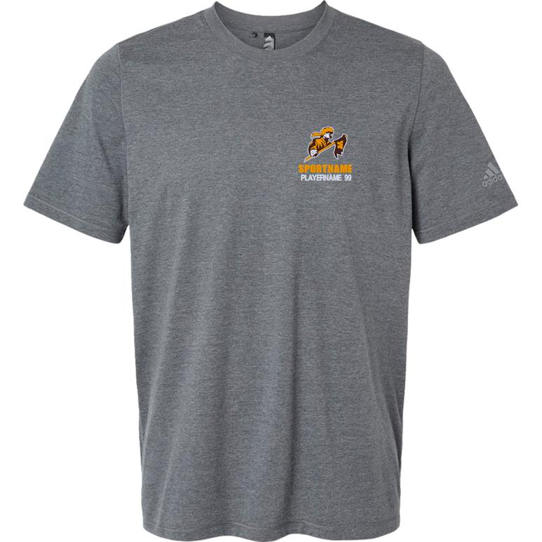 Adidas Blended T-Shirt - Dark Grey Heather - Sport Name