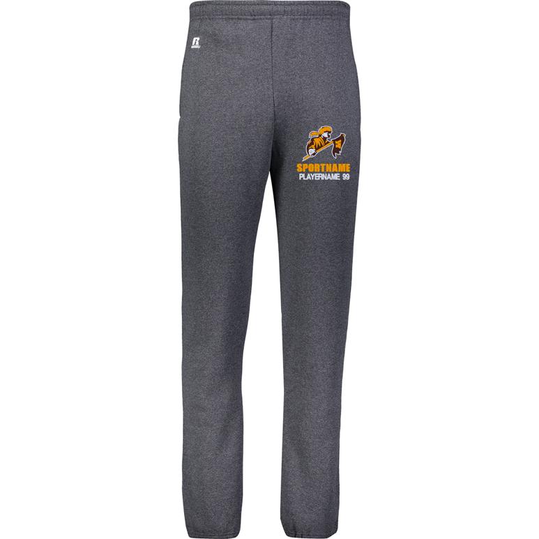 Russell Dri-Power Sweatpant - Black Heather - Sport Name