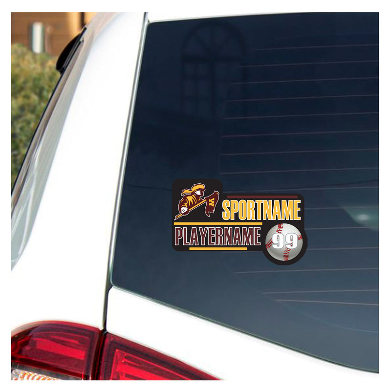 Car Window Decal - Black - Sport Icon