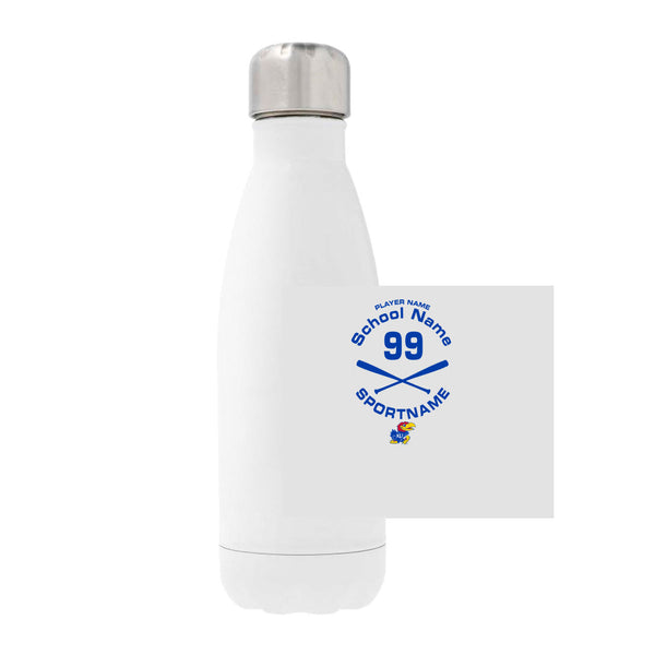12oz Stainless Steel Water Bottle - white