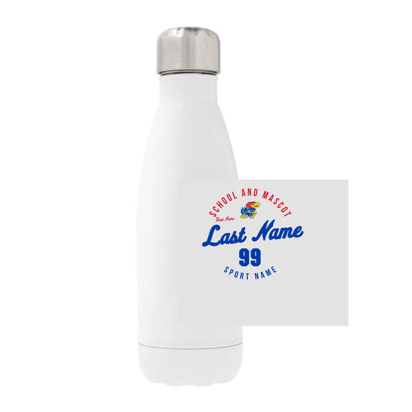 12oz Stainless Steel Water Bottle - white