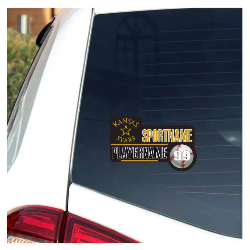 Car Window Decal - Black - Sport Icon