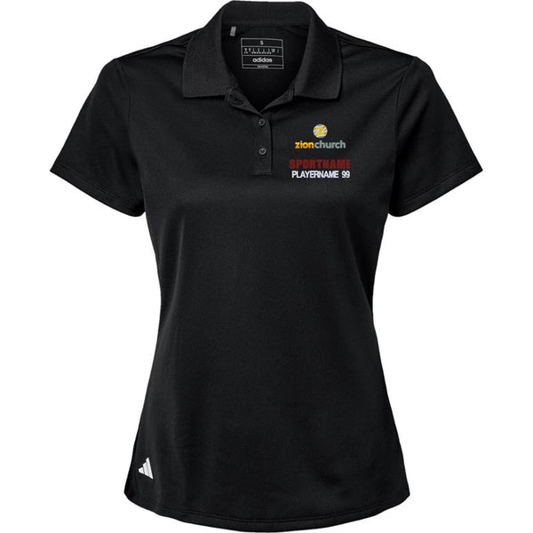 Adidas Sport Polo Women's - Black - Sport Name