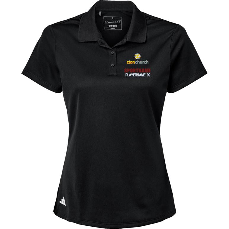 Adidas Sport Polo Women's - Black - Sport Name