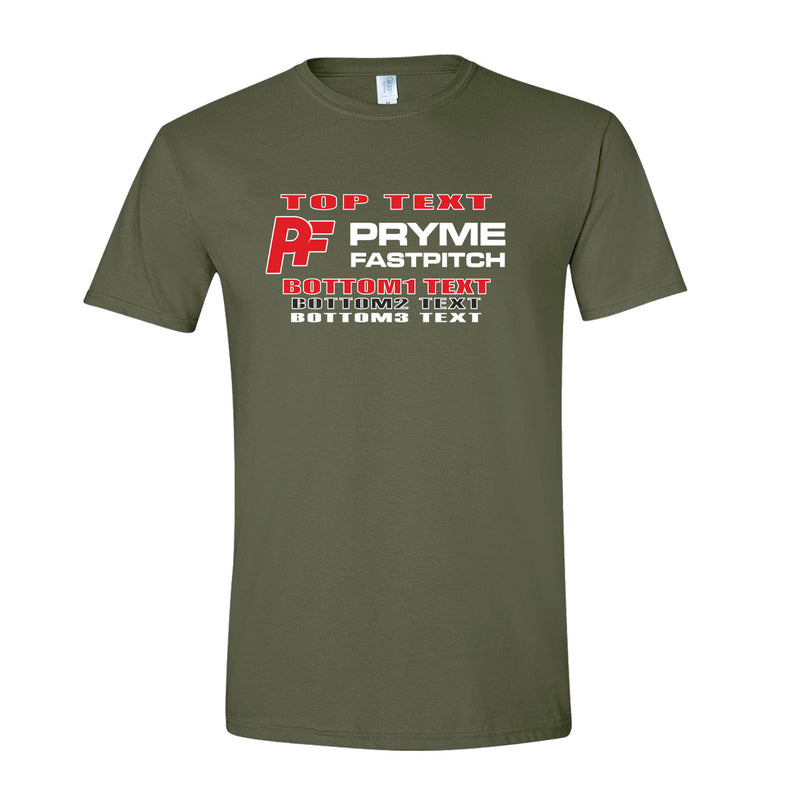 Youth Classic T-Shirt - Military Green - Logo Text Drop