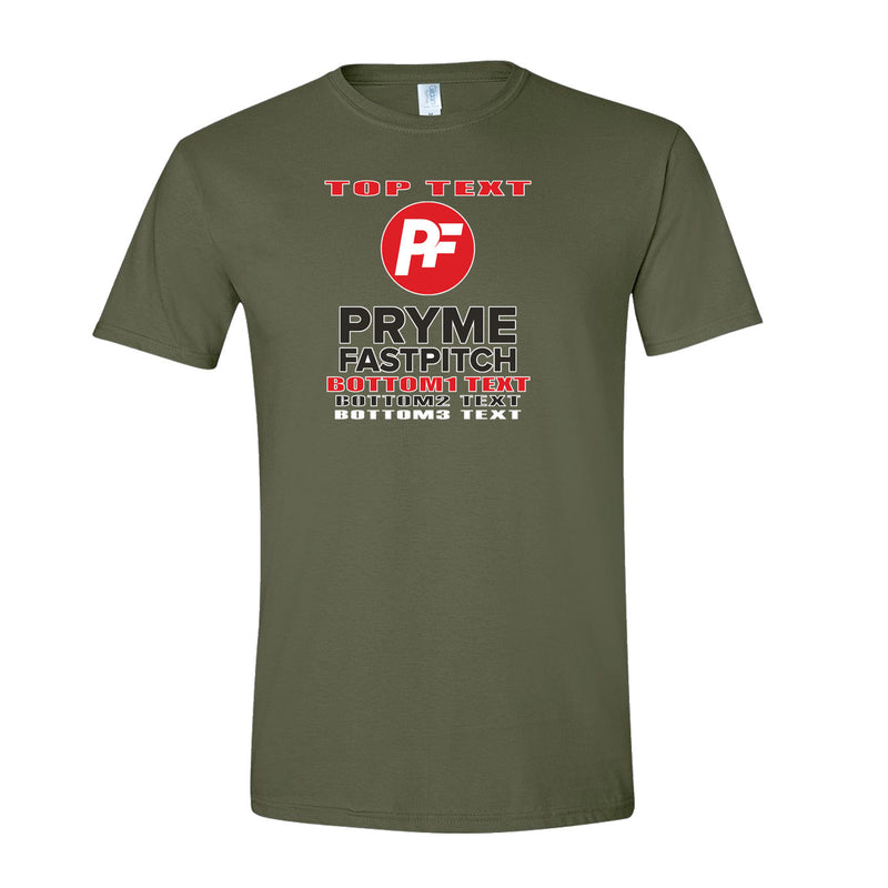 Youth Classic T-Shirt - Military Green - Logo Text Drop