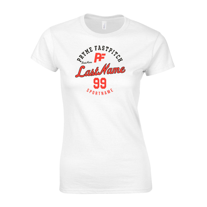 Women's Semi-Fitted Classic T-Shirt  - White - Script Player