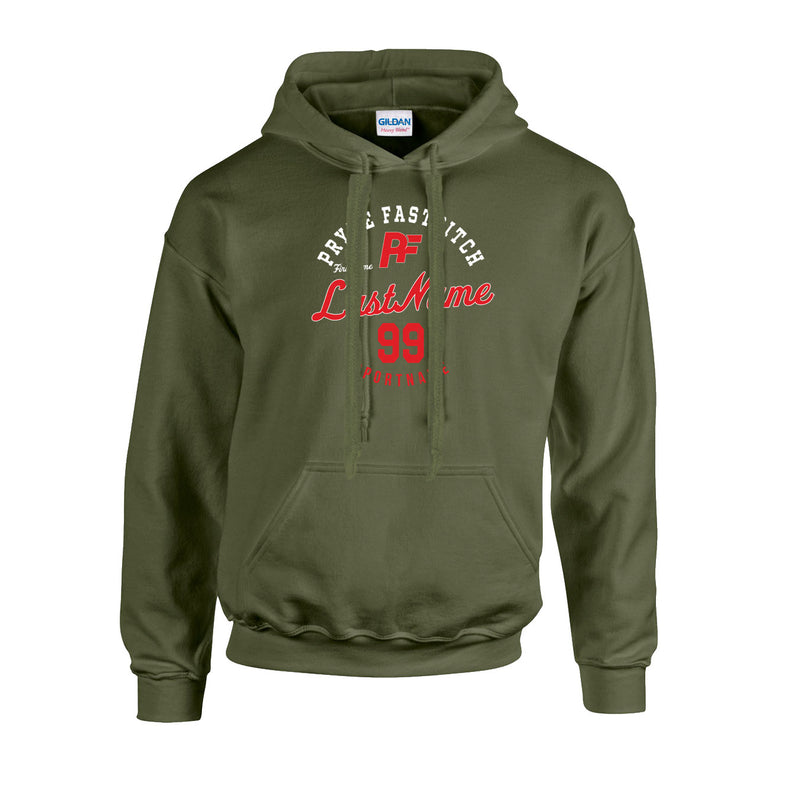 Fleece Hoodie - Military Green - Script Player