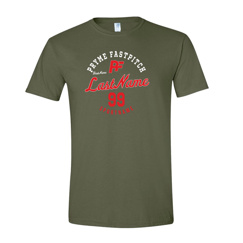 Youth Classic T-Shirt - Military Green - Script Player