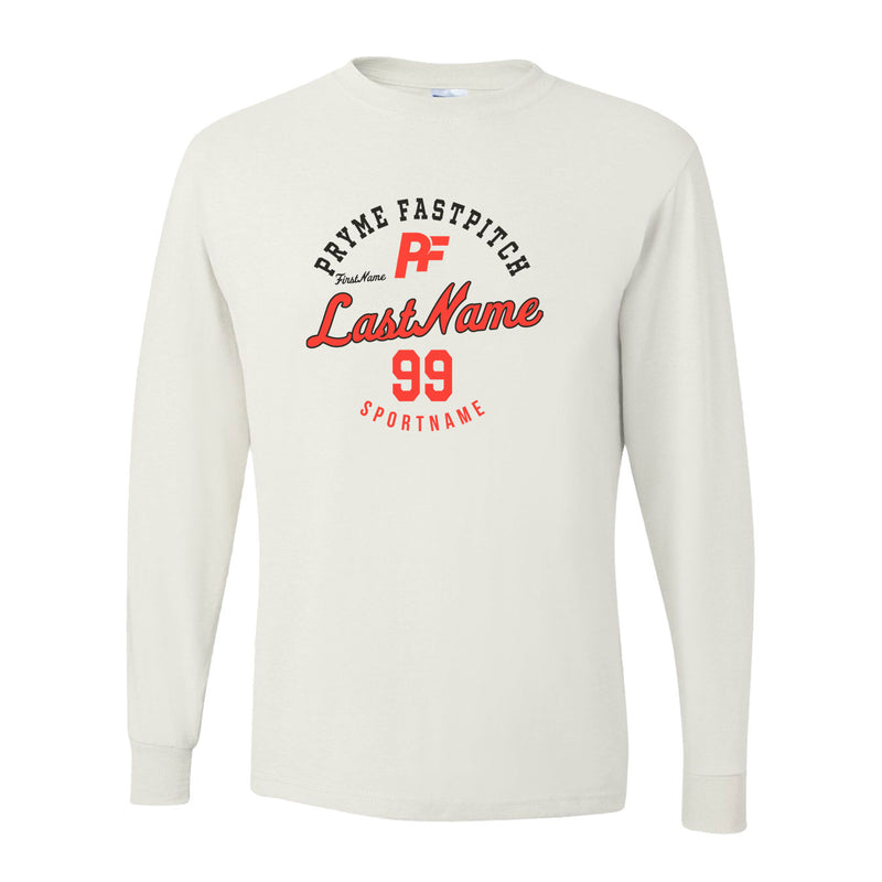 Dri-Power Long Sleeve T-Shirt - White - Script Player