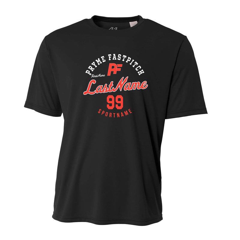 Men's Performance T-Shirt - Black - Script Player