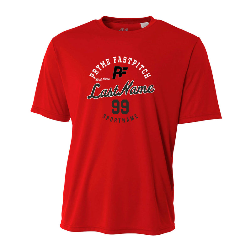 Men's Performance T-Shirt - Scarlet - Script Player
