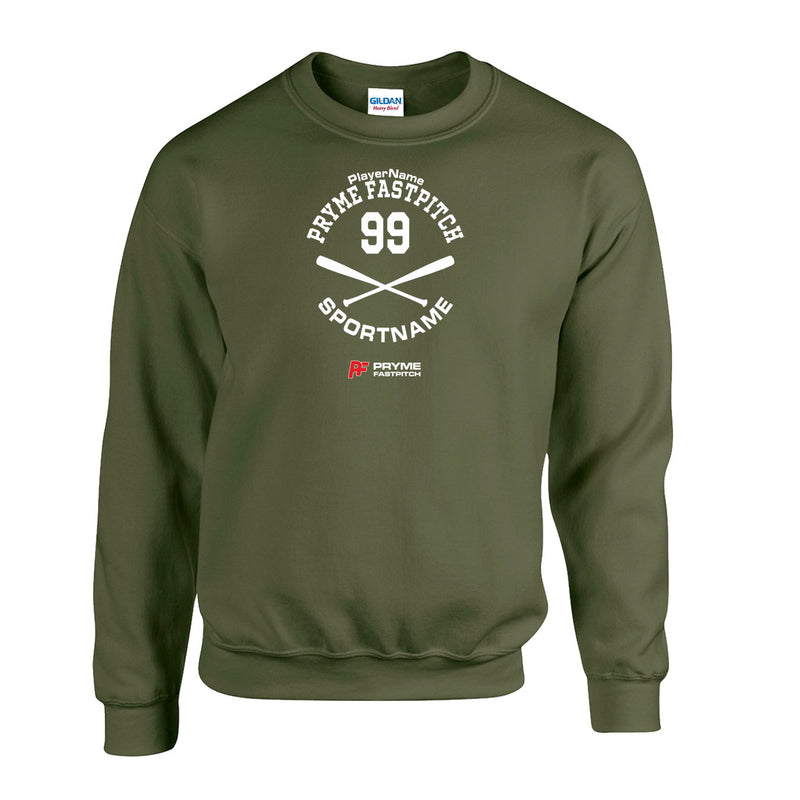 Fleece Crewneck - Military Green - Sport Circle