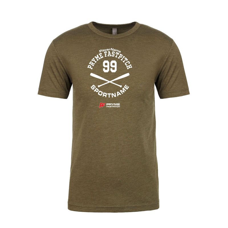 Men's Triblend T-Shirt - Military Green - Sport Circle