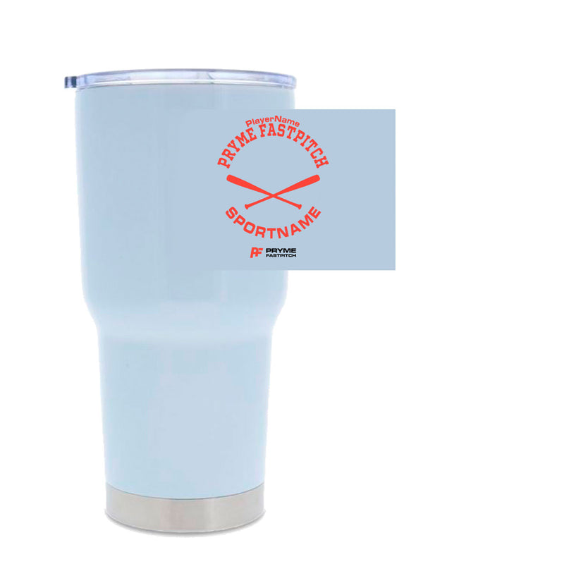 30oz Stainless Steel Tumbler - White - Sport Circle