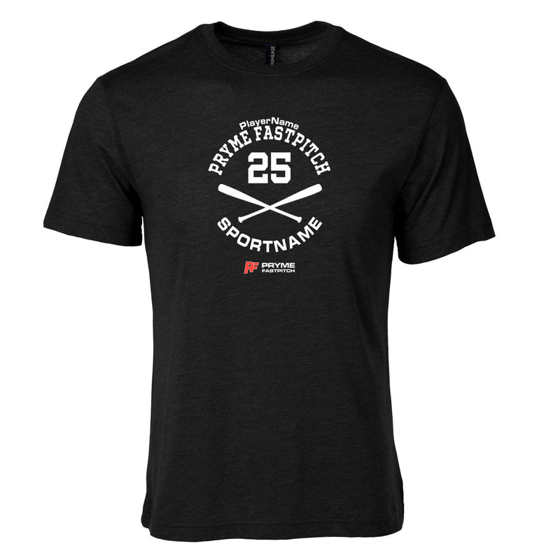Men's Triblend T-Shirt - Black - Sport Circle