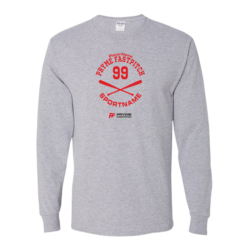 Youth Dri-Power Long Sleeve T-Shirt - Athletic Heather - Sport Circle