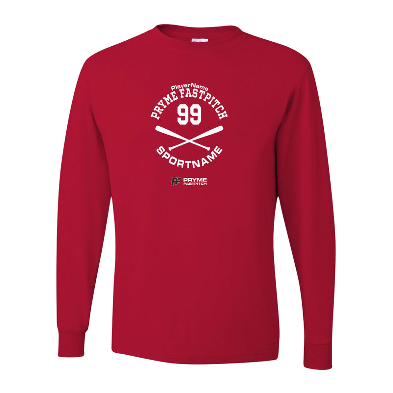 Youth Dri-Power Long Sleeve T-Shirt - True Red - Sport Circle